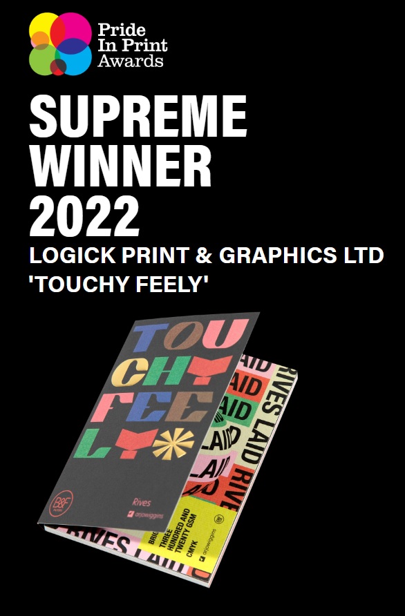 Touchy Feely wins the Supreme Award at Pride in Print 2022